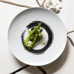 ARTY CREATION BLANC Coffret 6 assiettes à dessert 20 cm