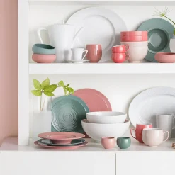 BAHIA ARGILE VERT Assiette gourmet petit bassin 23 cm