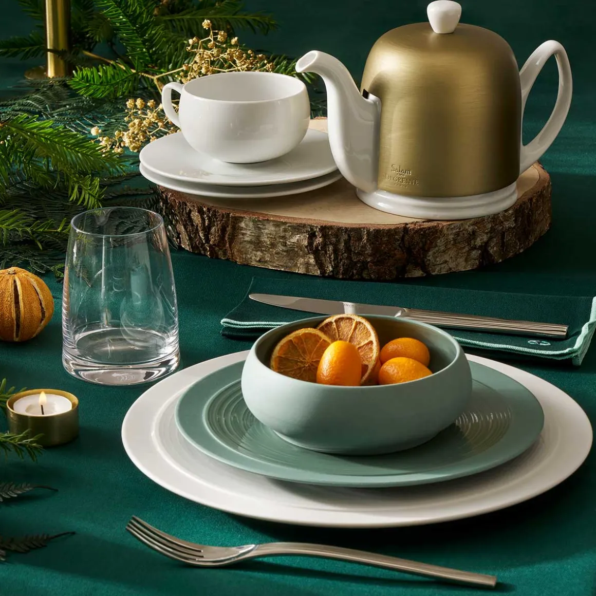 BAHIA ARGILE VERT Assiette 26 cm