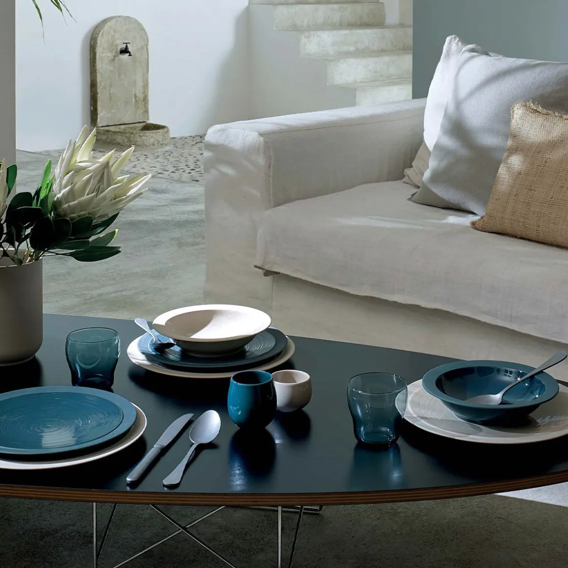 BAHIA BLEU DE ROCHE Assiette 26 cm