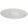 BOREAL BLANC Assiette gourmet ovale petit bassin 30 x 26 cm