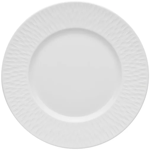 BOREAL SATIN BLANC Assiette à dessert 22,5 cm