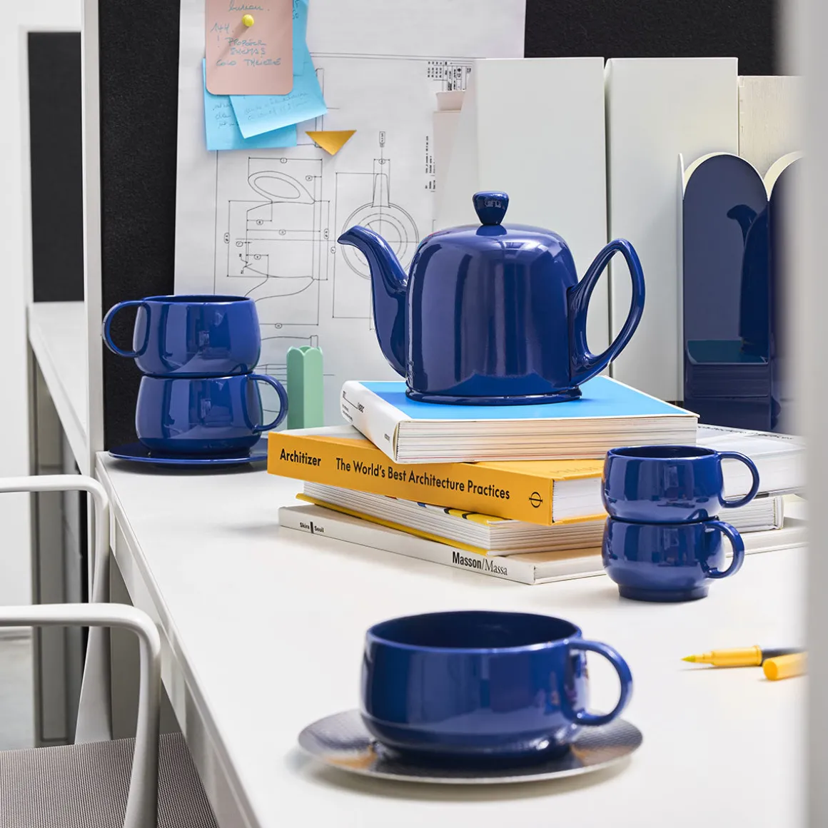 CAFETERIE EMPILEO BLEU GOURMET Tasse à café/expresso 10 cl