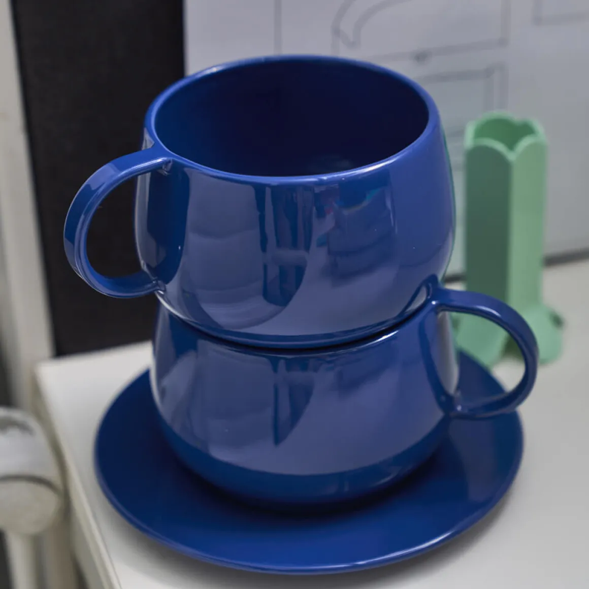 CAFETERIE EMPILEO BLEU GOURMET Tasse à déjeuner 39 cl