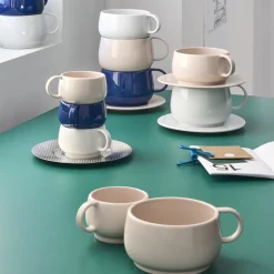 CAFETERIE EMPILEO BLEU GOURMET Tasse à déjeuner 39 cl