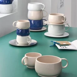 CAFETERIE EMPILEO BLEU GOURMET Tasse à thé/café 25 cl