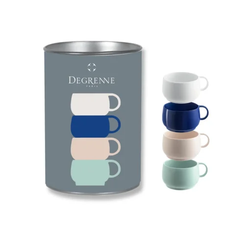 CAFETERIE EMPILEO Coffret 4 tasses à espresso 10 cl