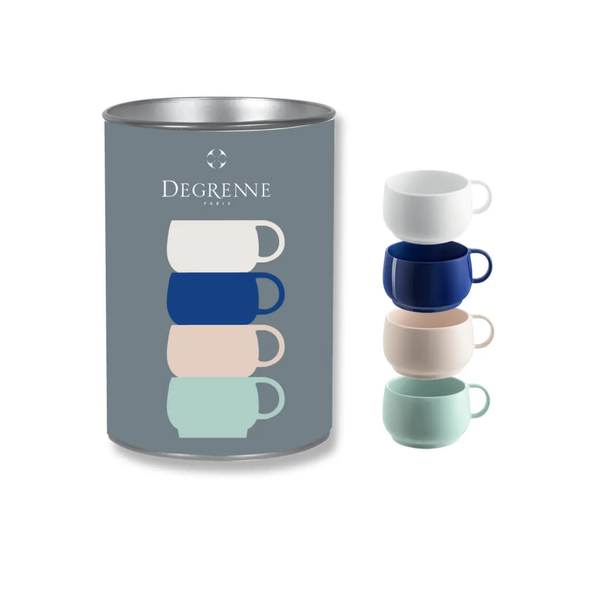 CAFETERIE EMPILEO Coffret 4 tasses à espresso 10 cl