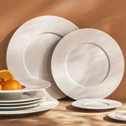 COLLECTION L FRAGMENTS BLANC Assiette gourmet petit bassin 27.9 cm