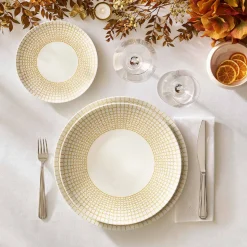 COURONNE DORE Plat ovale 38 cm