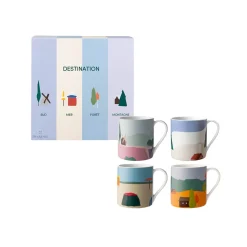 DESTINATION Coffret 4 mugs 30 cl