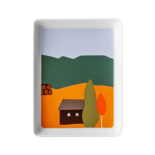 DESTINATION FORET Mini plat 16 x 12 cm