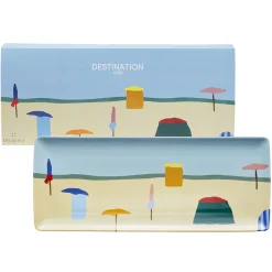 DESTINATION MER Plat à cake 40 x 16 cm