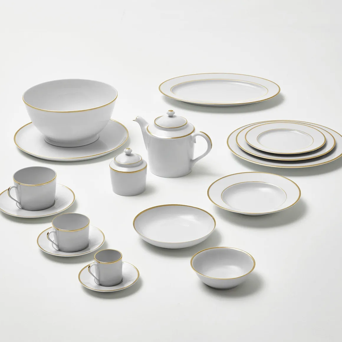ECLIPSE GALON OR Assiette creuse 19 cm