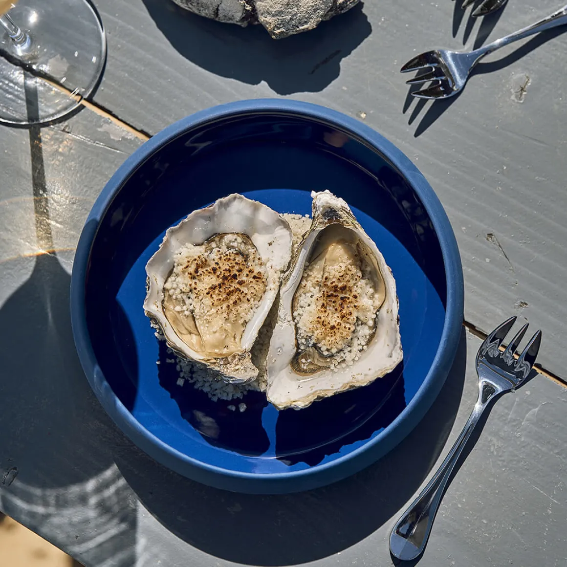 GOURMET BLEU Grande assiette cocotte 22 cm