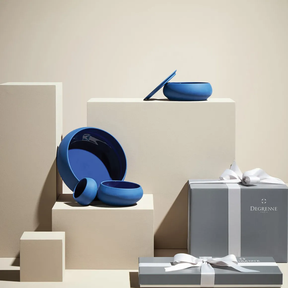 GOURMET BLEU Mini cocotte biseautée 7 cl