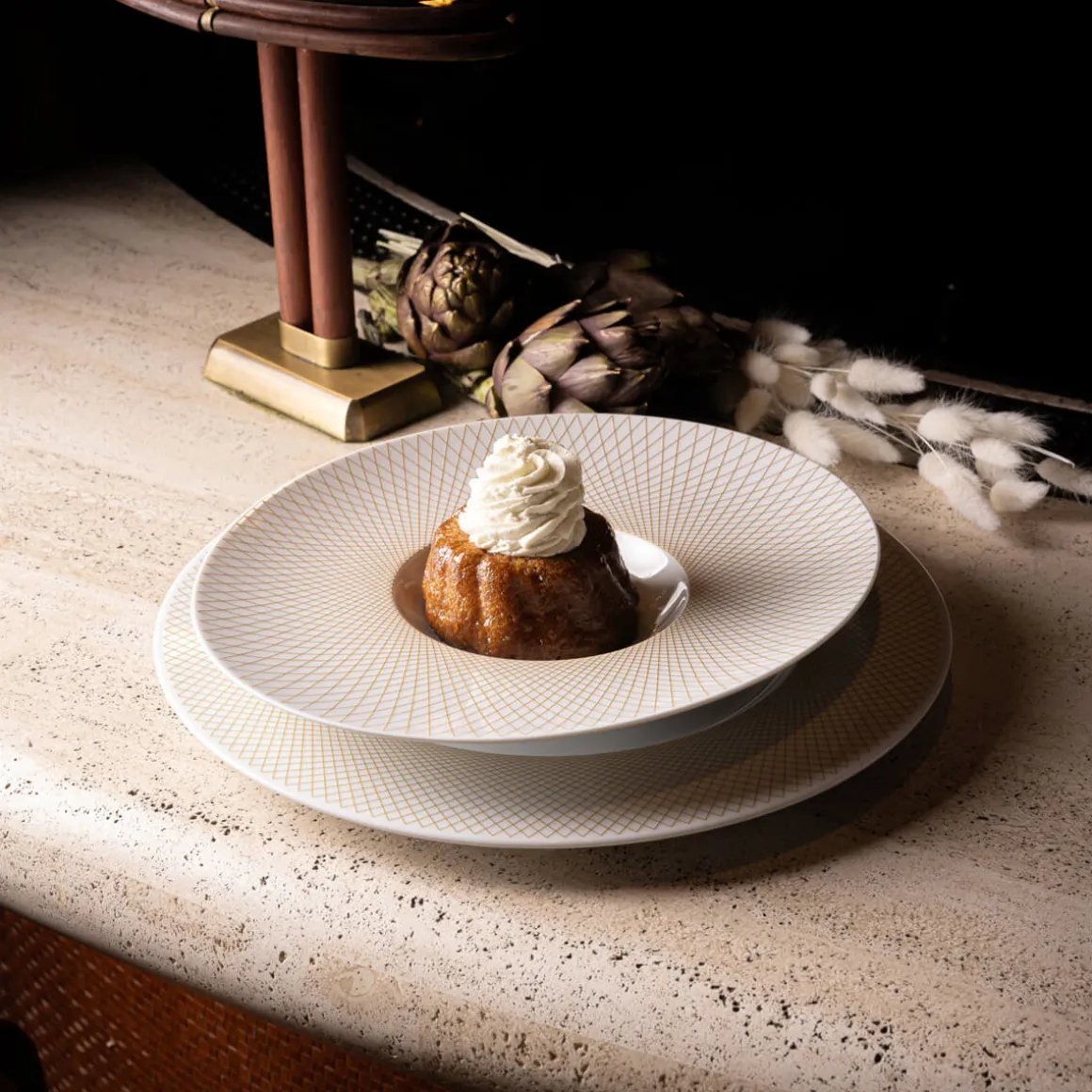 GRAPHIQUE CLASSIQUE DORE Assiette à pain 15cm