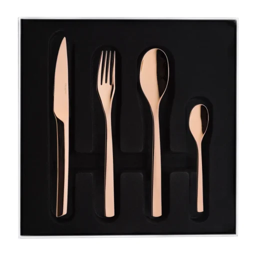 GUEST MIROIR CUIVRE Coffret 24 couverts