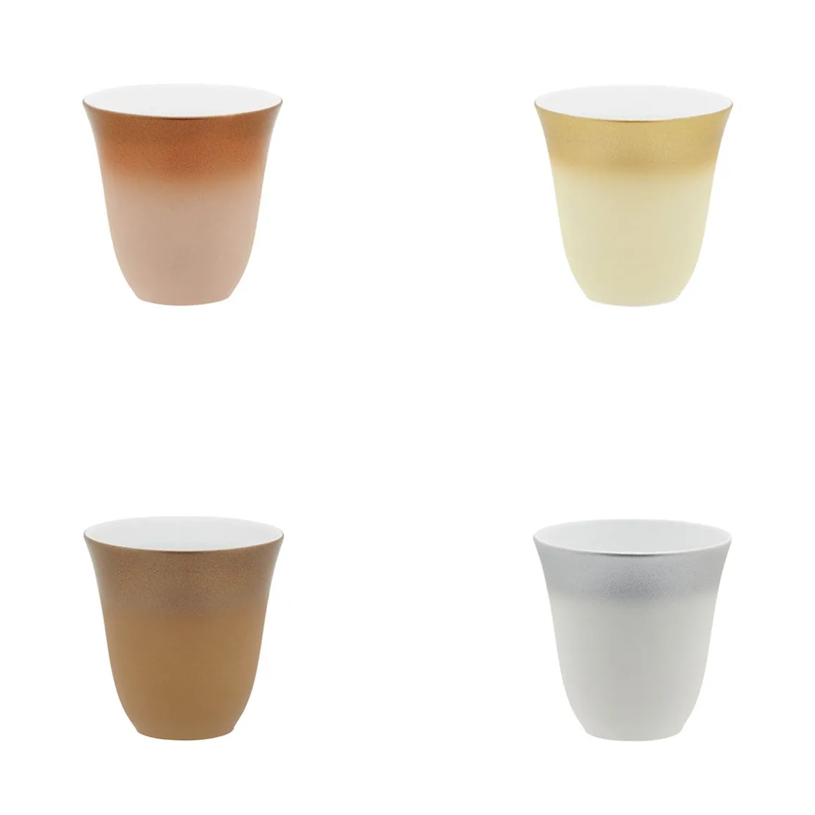 ILLUSIONS MULTICOLORE Coffret 4 tasses à moka 7 cl