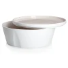 LA VAISSELLE DE L'ECONOME RADIS ROSE Coffret bol droit et assiette 24 cm