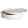 LA VAISSELLE DE L'ECONOME RADIS ROSE Coffret bol de service et assiette 24 cm