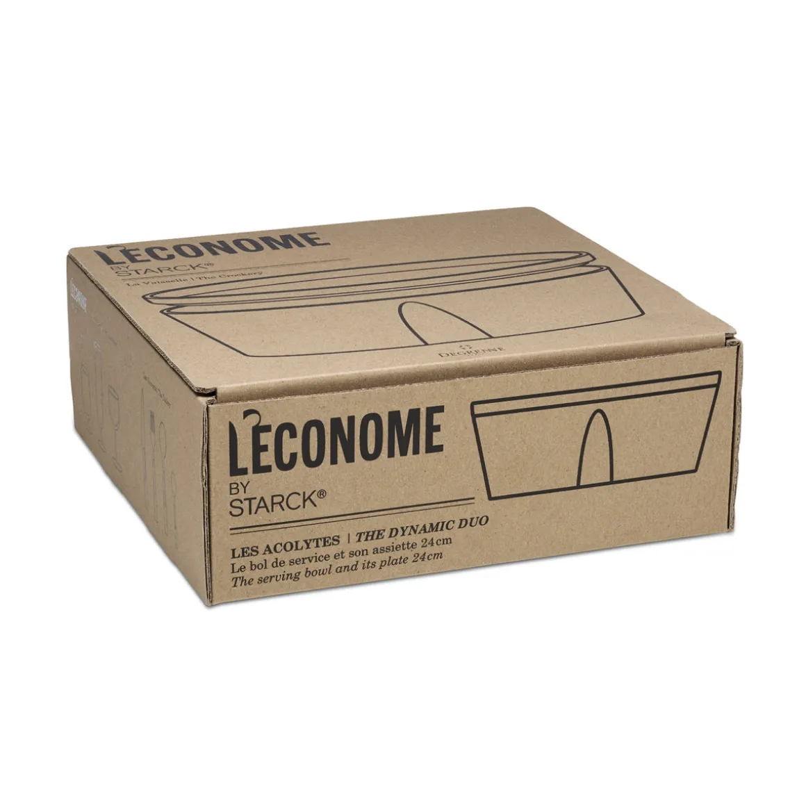 LA VAISSELLE DE L'ECONOME RUTABAGA Coffret bol de service et assiette 24 cm
