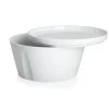 LA VAISSELLE DE L'ECONOME BLANCHE Coffret bol droit et assiette 18 cm