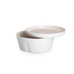 LA VAISSELLE DE L'ECONOME RADIS ROSE Coffret bol droit et assiette 14 cm