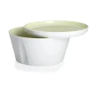 LA VAISSELLE DE L'ECONOME ARTICHAUT VERT Coffret bol droit et assiette 18 cm