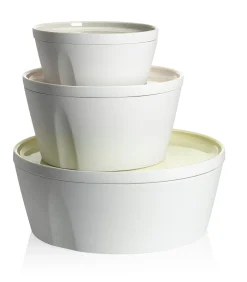 LA VAISSELLE DE L'ECONOME ARTICHAUT VERT Coffret bol droit et assiette 14 cm