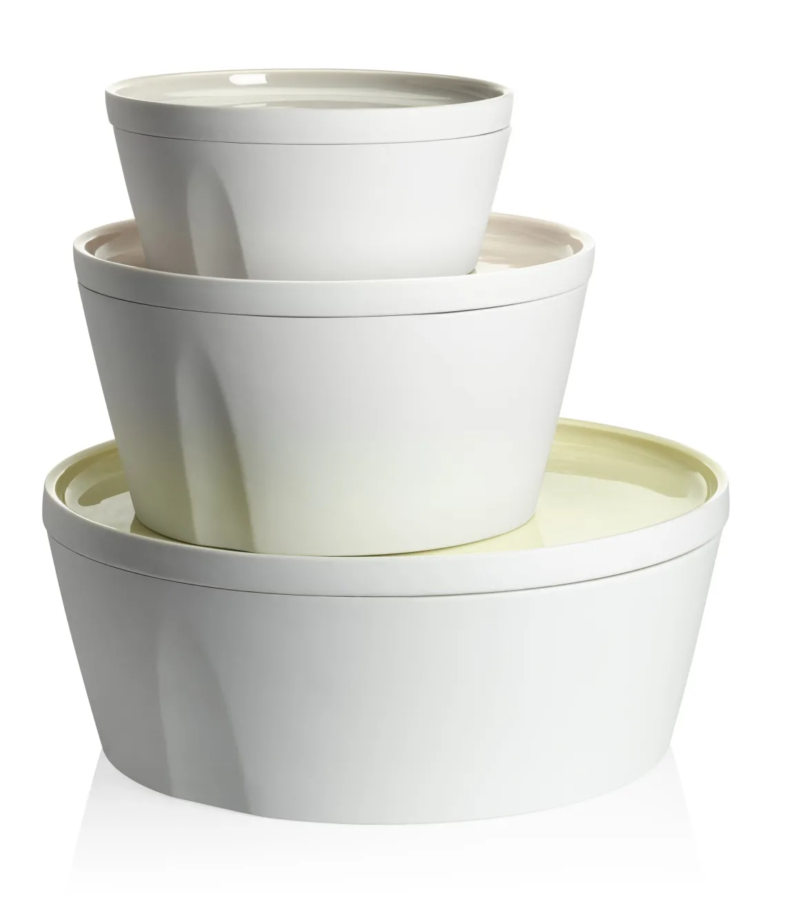 LA VAISSELLE DE L'ECONOME ARTICHAUT VERT Coffret bol droit et assiette 14 cm