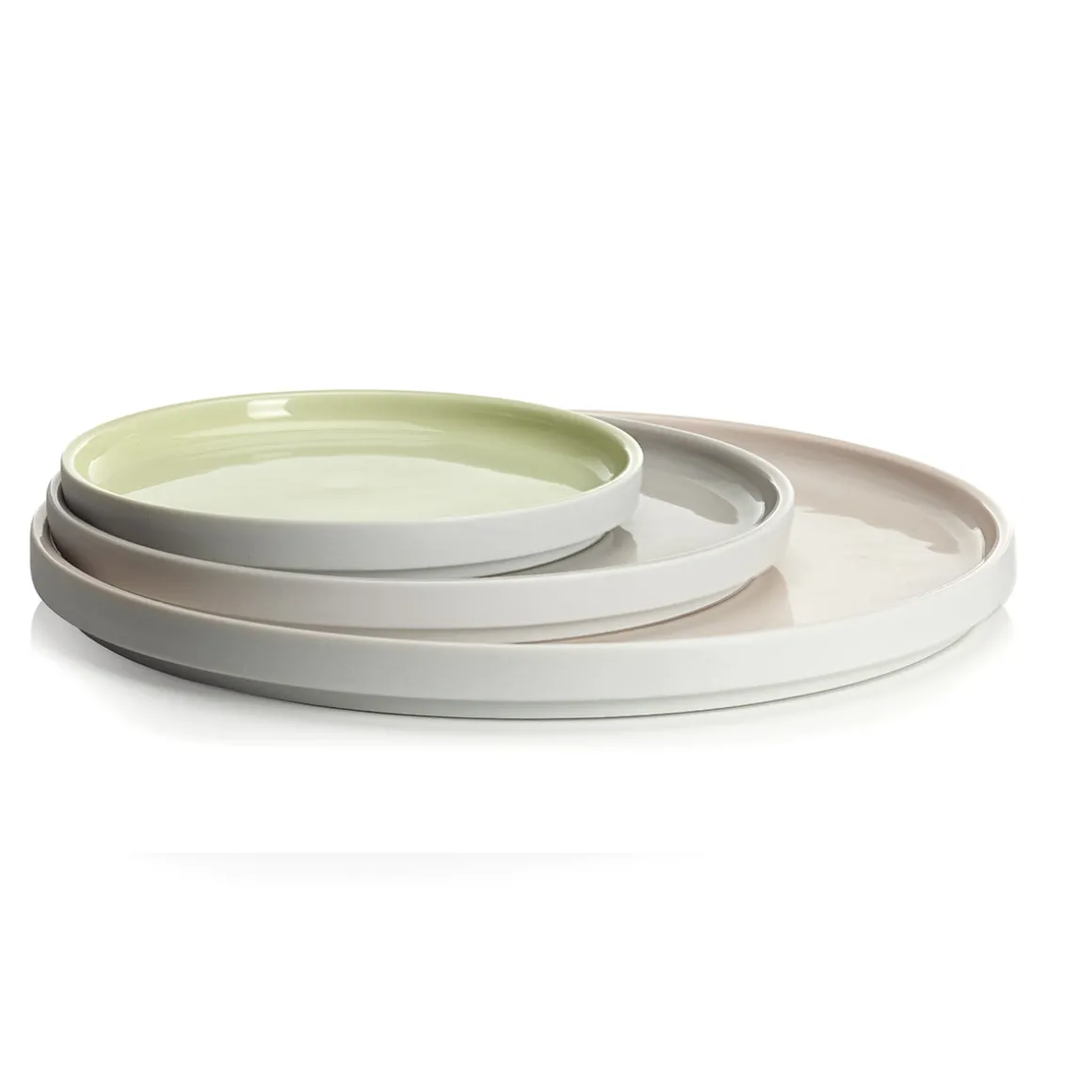 LA VAISSELLE DE L'ECONOME RADIS ROSE Coffret 4 assiettes 14 cm
