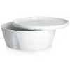 LA VAISSELLE DE L'ECONOME BLANCHE Coffret bol droit et assiette 24 cm