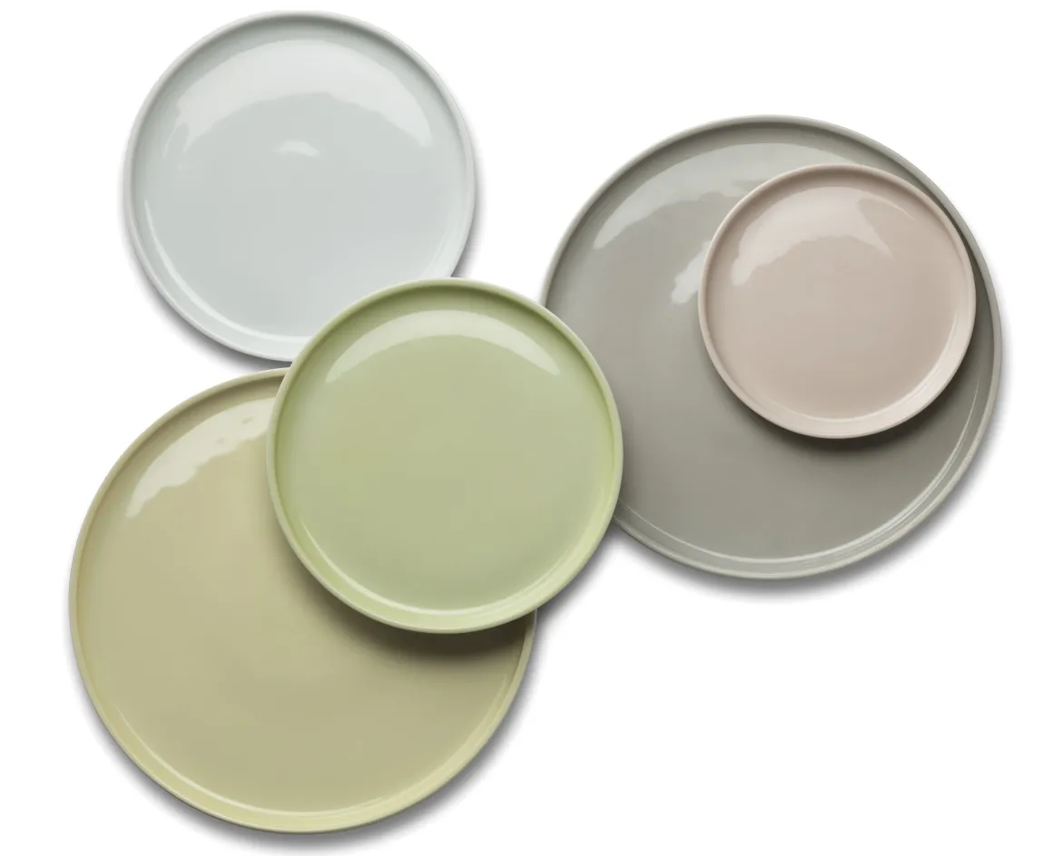 LA VAISSELLE DE L'ECONOME ARTICHAUT VERT Coffret 4 assiettes 18 cm