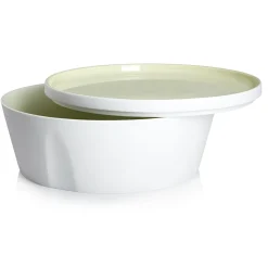 LA VAISSELLE DE L'ECONOME ARTICHAUT VERT Coffret bol droit et assiette 24 cm