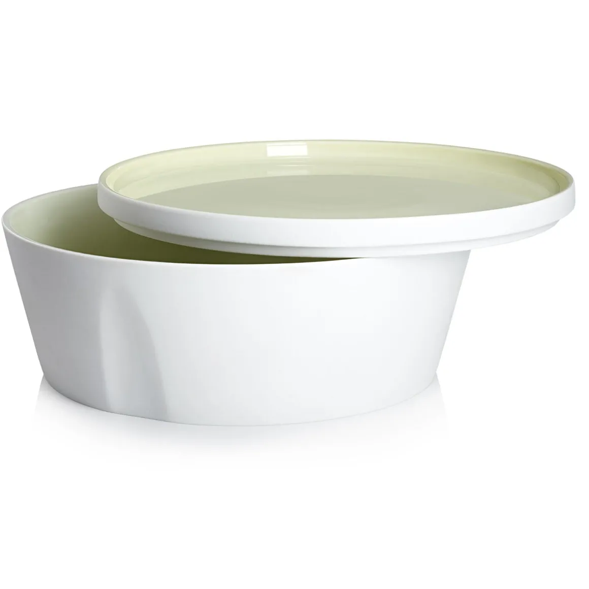 LA VAISSELLE DE L'ECONOME ARTICHAUT VERT Coffret bol droit et assiette 24 cm