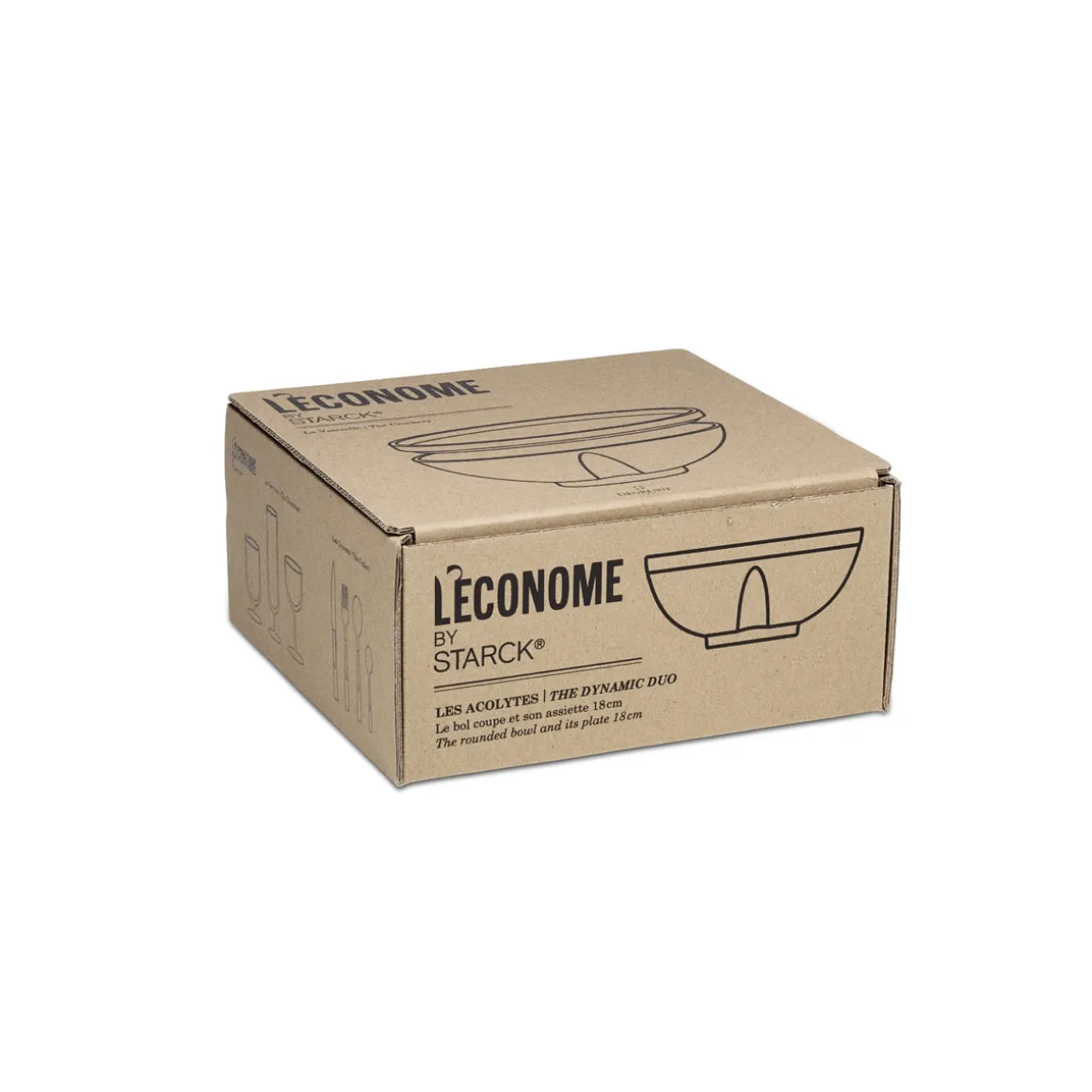 LA VAISSELLE DE L'ECONOME RUTABAGA Coffret bol coupe et assiette 18 cm