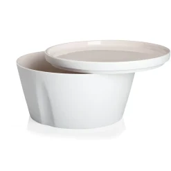LA VAISSELLE DE L'ECONOME RADIS ROSE Coffret bol droit et assiette 18 cm