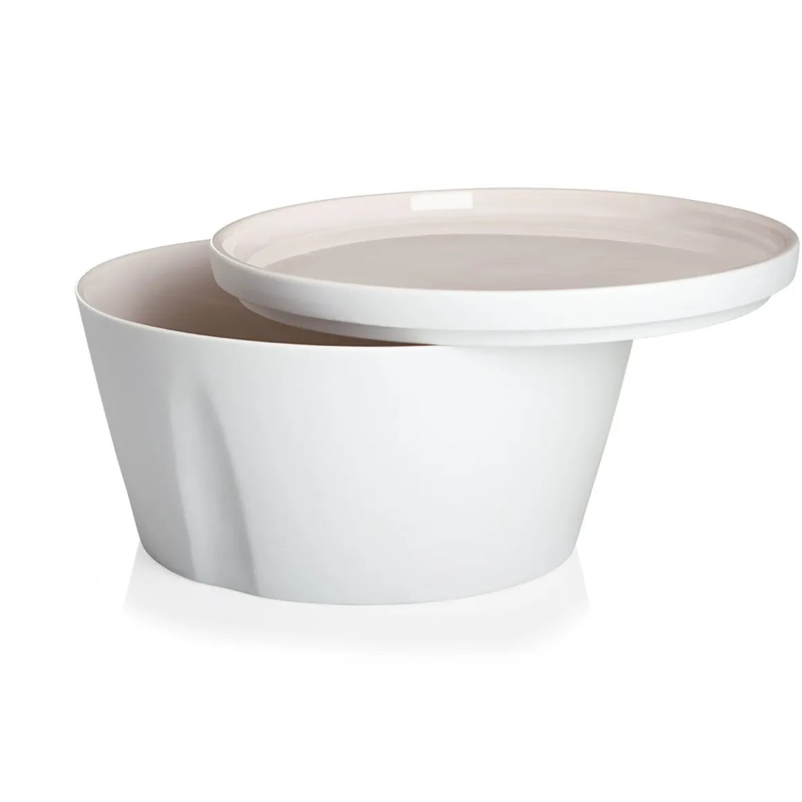 LA VAISSELLE DE L'ECONOME RADIS ROSE Coffret bol droit et assiette 18 cm