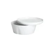 LA VAISSELLE DE L'ECONOME BLANCHE Coffret bol droit et assiette 14 cm