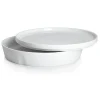 LA VAISSELLE DE L'ECONOME BLANCHE Coffret bol de service et assiette 24 cm