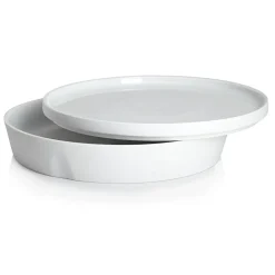 LA VAISSELLE DE L'ECONOME BLANCHE Coffret bol de service et assiette 24 cm
