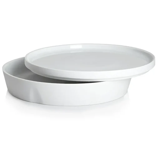 LA VAISSELLE DE L'ECONOME BLANCHE Coffret bol de service et assiette 24 cm