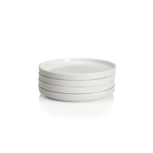 LA VAISSELLE DE L'ECONOME BLANCHE Coffret 4 assiettes 14 cm