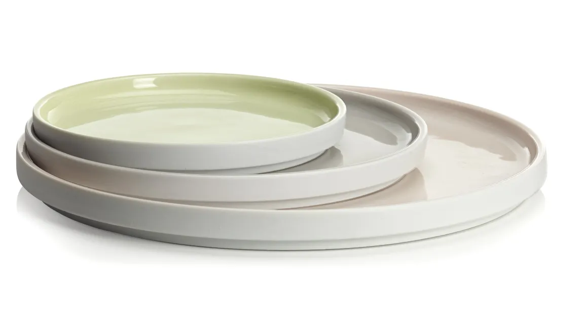 LA VAISSELLE DE L'ECONOME BLANCHE Coffret 4 assiettes 14 cm