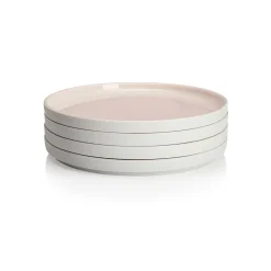LA VAISSELLE DE L'ECONOME RADIS ROSE Coffret 4 assiettes 18 cm