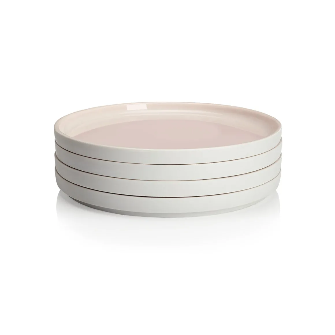 LA VAISSELLE DE L'ECONOME RADIS ROSE Coffret 4 assiettes 18 cm