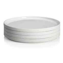 LA VAISSELLE DE L'ECONOME BLANCHE Coffret 4 assiettes 24 cm