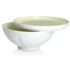 LA VAISSELLE DE L'ECONOME ARTICHAUT VERT Coffret bol coupe et assiette 18 cm
