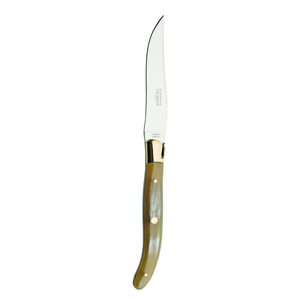 LAGUIOLE TABLE Couteau à steak corne claire